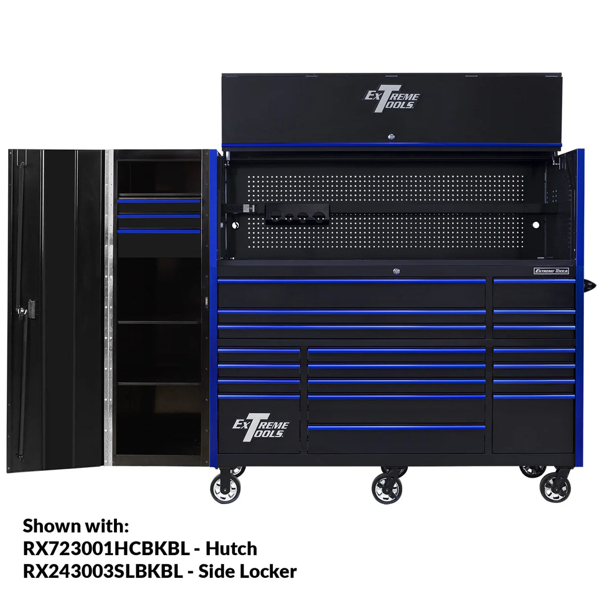 Extreme Tools RX250 Series 72-in x 30-in Roller Cabinet �� 19-Drawer �� 250 lb Drawer Slides