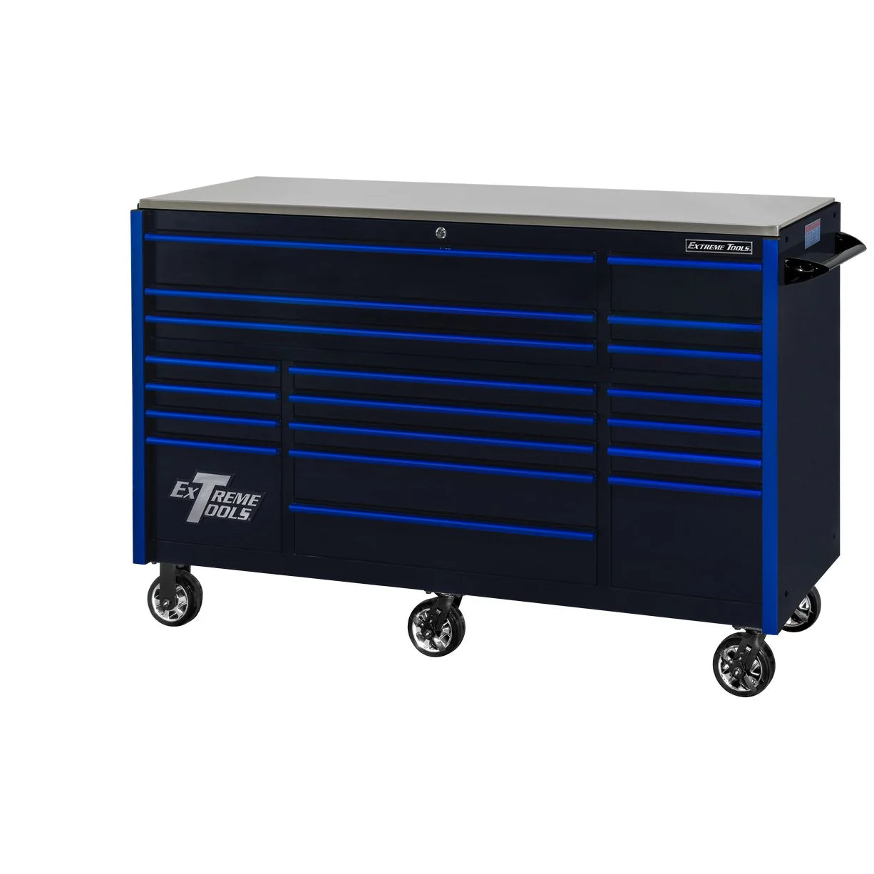 Extreme Tools RX250 Series 72-in x 30-in Roller Cabinet �� 19-Drawer �� 250 lb Drawer Slides