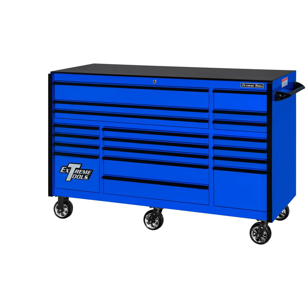Extreme Tools RX250 Series 72-in x 30-in Roller Cabinet �� 19-Drawer �� 250 lb Drawer Slides